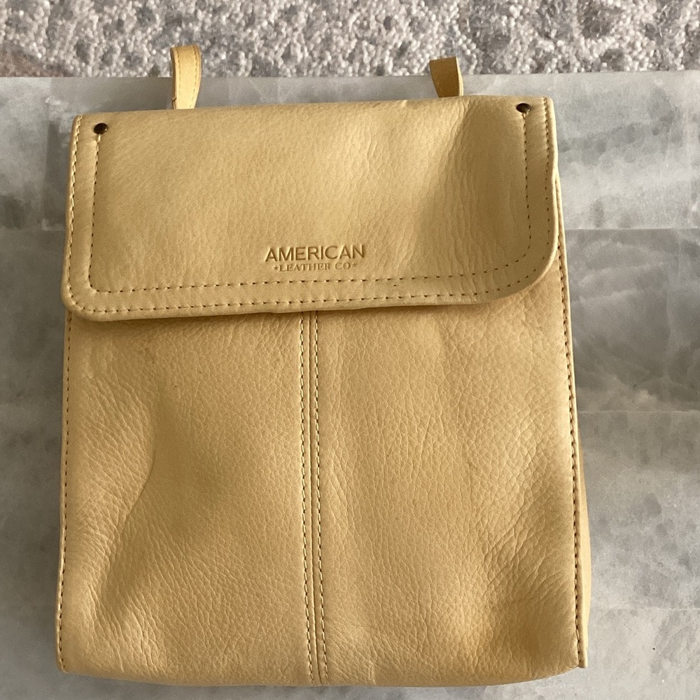 NWOT American Leather Co. Tan Crossbody Bag